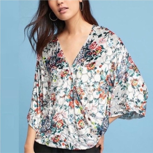 Anthropologie Maeve Umi Wrap Top size Small - Picture 1 of 8